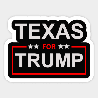 Texas for Trump Sticker